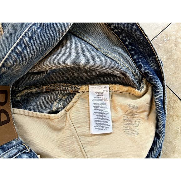 RRL - Ralph Lauren Double RL Vintage Low Straight Burrows wash repaired jeans - Picture 12 of 15